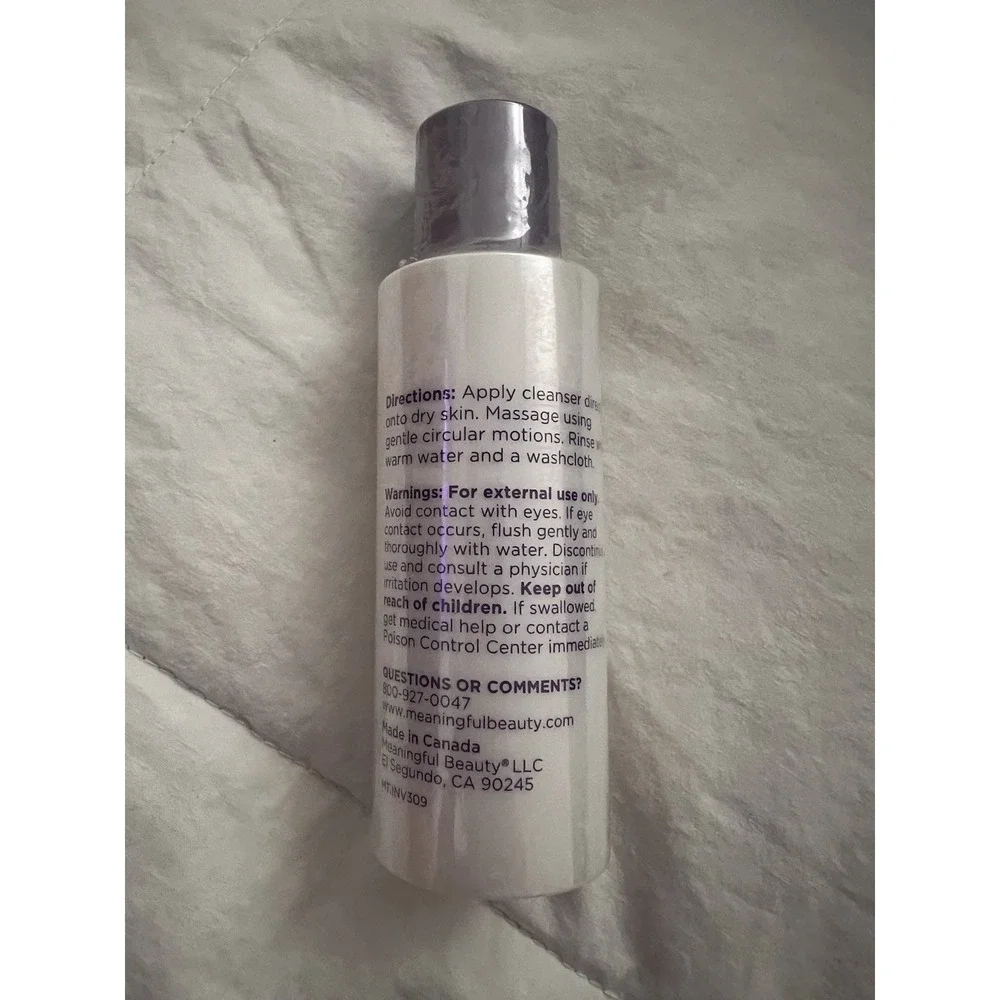 MB Meaningful Beauty Skin‎ Softening Cleanser Travel Size 60ml/2oz - SEALED